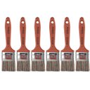 Ver imagem 1 de Pincel Trincha Média 50mm Cerdas Gris para Pintura Latéx e Acrílica | Atlas | Kit 06 Un