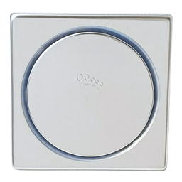 Kit 05 Ralo Click Banheiro Inox Quadrado 10x10 Cromado - 4