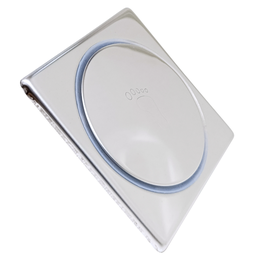 Kit 05 Ralo Click Banheiro Inox Quadrado 10x10 Cromado - 6