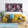 Quadro Decorativo 130x60 Sala Quarto Arte Caveira Mexicana 1 - 6
