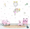 Ver imagem 1 de Adesivo Infantil Elefantinha com Balão Nuvens e Estrelas