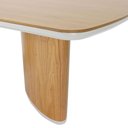 Ver imagem 4 de Mesa Jantar Celina Nacional Móveis 200cm (larg) Base Tampo Madeira Tauari Amêndoa Lateral Laca