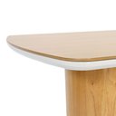 Ver imagem 5 de Mesa Jantar Celina Nacional Móveis 200cm (larg) Base Tampo Madeira Tauari Amêndoa Lateral Laca