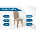 Ver imagem 2 de Kit 2 Cadeiras de Cozinha Taís 2 Un Nature Suede Joli Chocolate Cimol