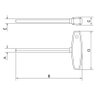 Chave Cabo T Hexagonal 8x200mm 360108 Tramontina - 2