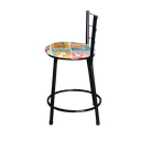 Ver imagem 5 de Jogo 4 Banquetas Baixa Para Cozinha Epoxi Preta Estofado Cerveja