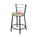 Ver imagem 3 de Jogo 4 Banquetas Baixa Para Cozinha Epoxi Preta Estofado Cerveja