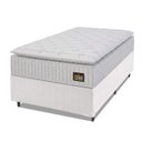 Ver imagem 1 de Cama Box Solteiro Colchão Espuma D33 Pillow Top Van Gogh 88x188x62cm Branco Hellen-Suporta até