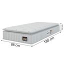 Ver imagem 4 de Cama Box Solteiro Colchão Espuma D33 Pillow Top Van Gogh 88x188x62cm Branco Hellen-suporta até