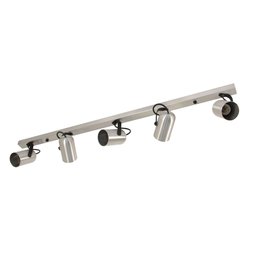 Spot Trilho 5 Lâmpadas Direcionável Alumínio Focus - Cinza claro - 1 Spot Trilho 5 Lâmpadas Direcionável Alumínio Focus - Cinza claro - 1