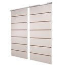 Ver imagem 2 de Porta Dupla Branco Prime Frisada Kit Alumínio F10 - 210x180