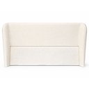 Ver imagem 1 de Cabeceira Cama Casal Queen Size Livia 160cm Orgânica Curva Bouclê Off White - Montanari's Decor