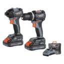 Ver imagem 2 de Kit Parafusadeira Furadeira + Parafusadeira Impacto 20V Ancora Tools Acompanha Bateria : Pim-2320 +