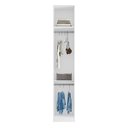 Ver imagem 5 de Guarda Roupa Modular 1 Porta Reflecta com Prateleiras/cabideiros 45cm Altezza Belmax:branco