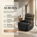 Ver imagem 5 de Poltrona Papai Reclinável Elevação Elétrica Aurora Sintético PU C01- D'Rossi