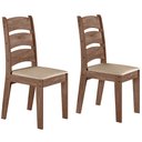 Ver imagem 1 de CONJUNTO COM 02 CADEIRAS MONIQUE - Amêndoa 51C