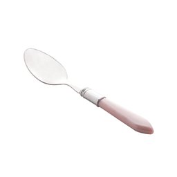Faqueiro 24 peças de inox com cabo de plástico - Madre Perola - Rosa - 10