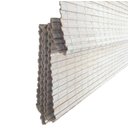 Ver imagem 2 de Persiana Bambu Romana Block Branca 100 (L) X 220 (A) cm Cortina Madeira C/ Bandô 1,00 x 2,20