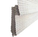 Ver imagem 2 de Persiana Bambu Romana Block Branca 100 (L) X 220 (A) cm Cortina Madeira C/ Bandô 1,00 x 2,20