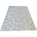 Ver imagem 1 de Tapete de couro bege claro 1,70x2,20 sem borda peça 5x5cm