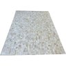 Tapete de couro bege claro 1,70x2,20 sem borda peça 5x5cm - 1