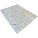 Ver imagem 2 de Tapete de couro bege claro 1,70x2,20 sem borda peça 5x5cm