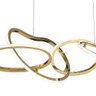 Lustre Pendente Moderno Led 75w 3000k Dourado Fosco 120cm Bivolt Tiffel Mais Luz - 2