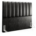 Ver imagem 1 de Cabeceira Cama Box Casal 140 cm Dália W01 Couríssimo Preto - Lyam Decor