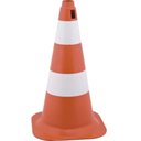 Ver imagem 1 de Cone 50cm Branco/laranja Poliet - 7029000504 - Vonder Cone 50cm Branco/laranja Poliet - 7029000504 -