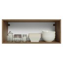 Ver imagem 4 de Armário Aéreo 80 Cm 1 Porta Basculante Rustic/branco Vik