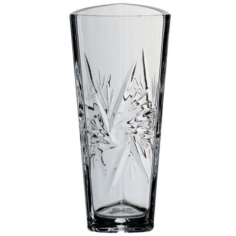 Vaso Decorativo Enfeite Planta Triangular Eco Crystal 23x10x10cm Transparente