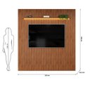 Ver imagem 4 de Painel Ripado para TV até 75 Polegadas com LED MDF 223CMX240CM Trento