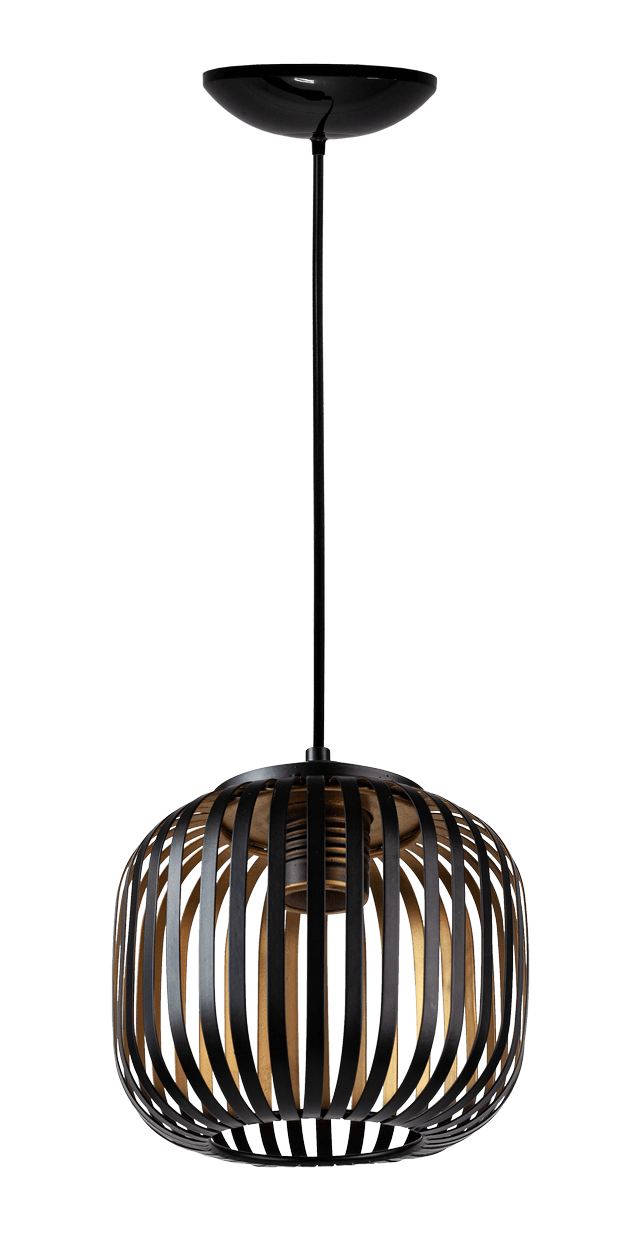 Luminaria Pendente de Teto Roma Dourada 17cm E27 MadeiraMadeira