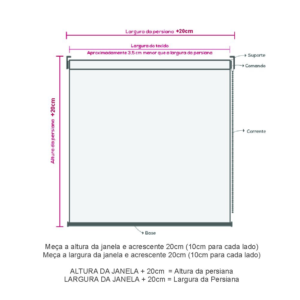 Persiana Rolo Screen 3% Cinza - 1,45m x 1,60m - 4