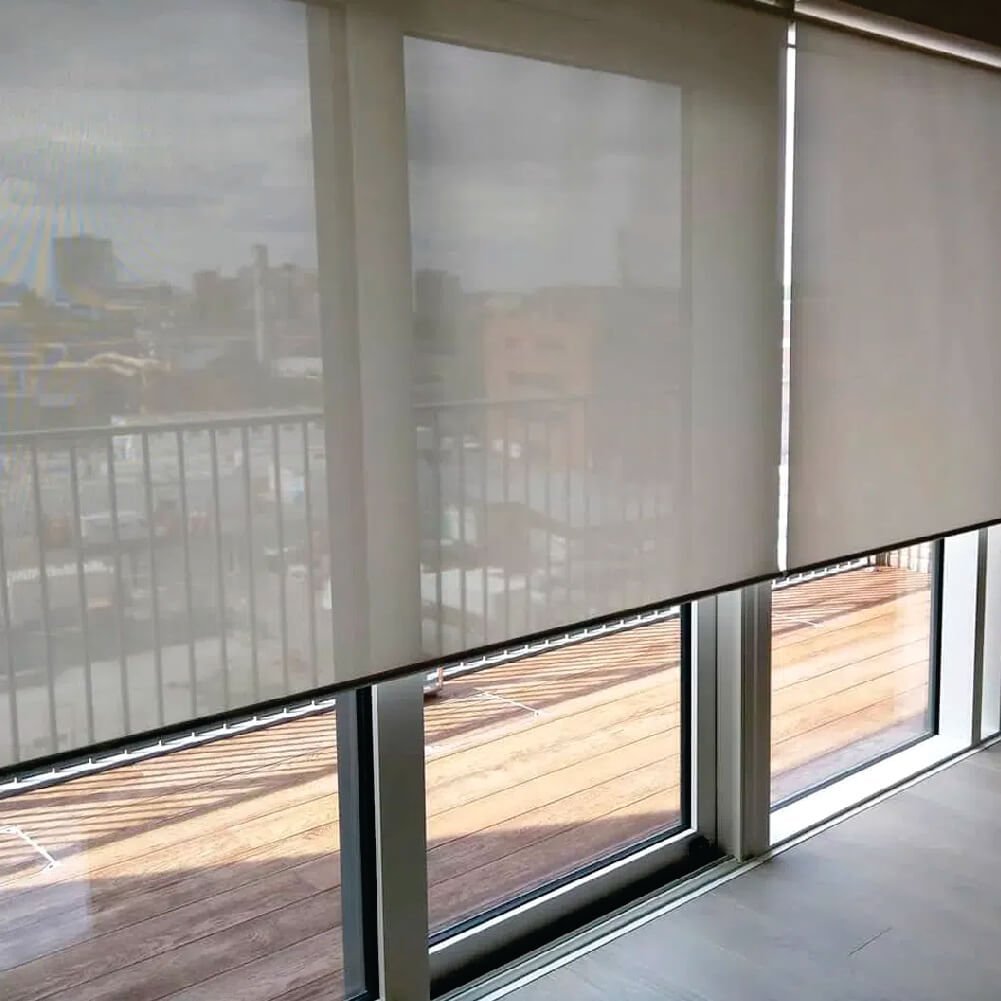 Persiana Rolo Screen 3% Cinza - 1,45m x 1,60m