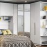 Módulo para Closet Canto com Espelho 2 Portas Iluminação Interna Exclusive Henn - 6