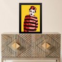 Ver imagem 1 de Quadro Charlie Chaplin Presidiário 45x34cm - com Vidro:moldura Branca