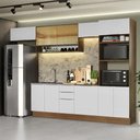 Ver imagem 1 de Armário de Cozinha Completa 330cm Rustic/Branco Stella Madesa 06