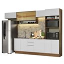 Ver imagem 3 de Armário de Cozinha Completa 330cm Rustic/Branco Stella Madesa 06