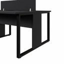 Ver imagem 5 de Mesa de Trabalho Plataforma 4 Lugares 2,40 m X 1,20 m Design Industrial com Caixas de Tomadas