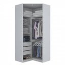 Ver imagem 2 de Módulo para Closet Canto 2 Portas Iluminação Interna Exclusive Henn