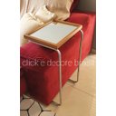 Ver imagem 1 de Apoio Lateral Madeira com Espelho Base Prata Príncipe