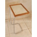 Ver imagem 2 de Apoio Lateral Madeira com Espelho Base Prata Príncipe