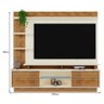 Estante Home Vinhedos 200cm Off White/amêndoa para Tv até 65” - Mobler - 4