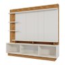 Estante Home Vinhedos 200cm Off White/amêndoa para Tv até 65” - Mobler - 3