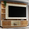 Estante Home Vinhedos 200cm Off White/amêndoa para Tv até 65” - Mobler - 2