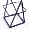 Banqueta Industrial Z Alta 70cm com Armação de Metal Preto Estofado Preto - 4