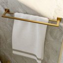 Ver imagem 3 de Porta Toalha Duplo - 60 cm - Eterna Gold Matte