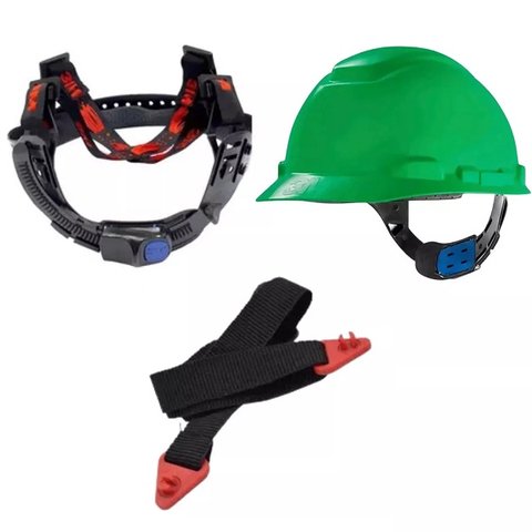 Capacete Segurança 3m H700 C/ Jugular Eletricista Engenheiro Verde Hb004570949