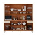 Ver imagem 2 de Cozinha Itafriz 10 Portas 2 Gavetas MDP 200cm Cinamomo e Off White Itatiaia